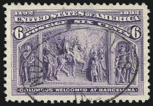 Sale 1061, Lot 3686, 1c-30c 1893 Columbian Issue (Scott 230-239)