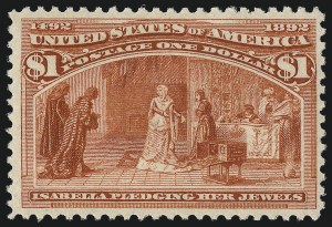 Sale 1061, Lot 3709, 50c-$5.00 1893 Columbian Issue (Scott 240-245)
