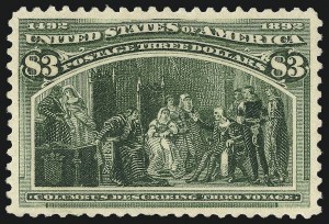Sale 1061, Lot 3721, 50c-$5.00 1893 Columbian Issue (Scott 240-245)