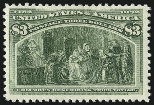 Sale 1061, Lot 3722, 50c-$5.00 1893 Columbian Issue (Scott 240-245)