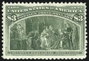 Sale 1061, Lot 3724, 50c-$5.00 1893 Columbian Issue (Scott 240-245)