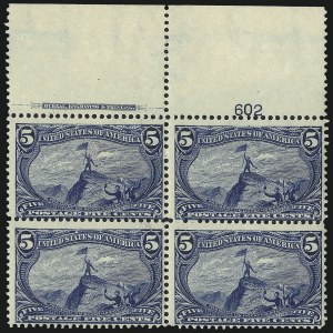 Sale 1061, Lot 3786, 1898 Trans-Mississippi Issue (Scott 286-293)