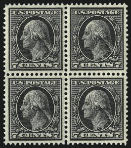 Sale 1061, Lot 3899, 1912-14 Washington-Franklin Issue (Scott 407-459)
