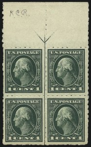 Sale 1061, Lot 3900, 1912-14 Washington-Franklin Issue (Scott 407-459)