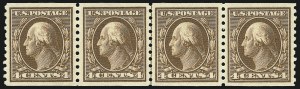 Sale 1061, Lot 3920, 1912-14 Washington-Franklin Issue (Scott 407-459)