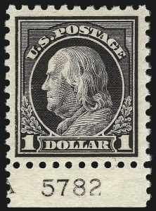 Sale 1061, Lot 3957, 1915-17 Washington-Franklin Issues (Scott 460-518b)