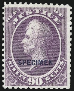 Sale 1061, Lot 4203, Official Specimens