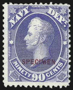 Sale 1061, Lot 4204, Official Specimens