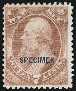 Sale 1061, Lot 4213, Official Specimens