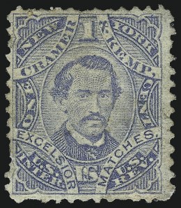 Sale 1061, Lot 4349, Private Die Match Stamps, Akron thru Wm. Gates