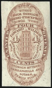 Sale 1061, Lot 4486, Private Die Medicine Stamps, Kelly thru Zeilin