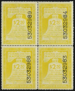 Sale 1061, Lot 4503, Motor Vehicle Tax thru Hunting Permits