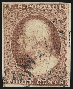 Sale 1062, Lot 108, 3c 1851-56 Issue (Scott 10-11A)