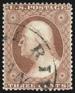 Sale 1062, Lot 135, 1c-5c 1857-60 Issue (Scott 18-30A)