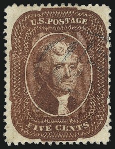 Sale 1062, Lot 141, 1c-5c 1857-60 Issue (Scott 18-30A)
