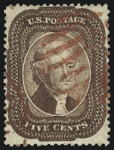 Sale 1062, Lot 142, 1c-5c 1857-60 Issue (Scott 18-30A)