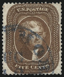 Sale 1062, Lot 143, 1c-5c 1857-60 Issue (Scott 18-30A)