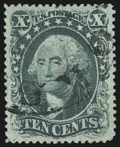 Sale 1062, Lot 145, 10c-90c 1857-60 Issue (Scott 31-39)