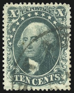 Sale 1062, Lot 146, 10c-90c 1857-60 Issue (Scott 31-39)
