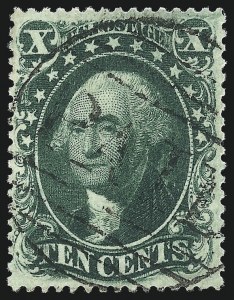 Sale 1062, Lot 148, 10c-90c 1857-60 Issue (Scott 31-39)