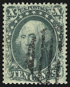 Sale 1062, Lot 149, 10c-90c 1857-60 Issue (Scott 31-39)