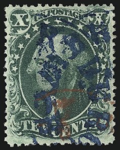 Sale 1062, Lot 151, 10c-90c 1857-60 Issue (Scott 31-39)