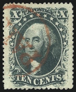 Sale 1062, Lot 152, 10c-90c 1857-60 Issue (Scott 31-39)