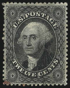 Sale 1062, Lot 155, 10c-90c 1857-60 Issue (Scott 31-39)