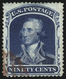 Sale 1062, Lot 163, 10c-90c 1857-60 Issue (Scott 31-39)