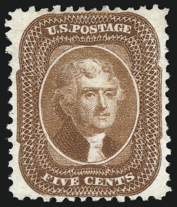 Sale 1062, Lot 166, 1875 Reprint of 1857-60 Issue (Scott 40-47)