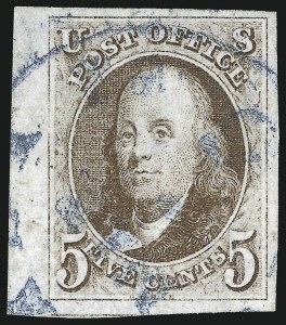 Sale 1062, Lot 26, 1847 Issue and 1875 Reproduction of 1847 Issue (Scott 1-4)