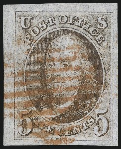 Sale 1062, Lot 28, 1847 Issue and 1875 Reproduction of 1847 Issue (Scott 1-4)