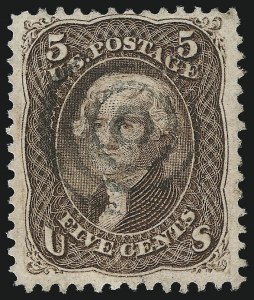 Sale 1062, Lot 281, 1867-68 Grilled Issue (Scott 79-101)