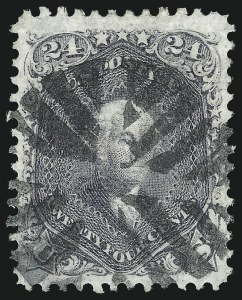 Sale 1062, Lot 286, 1867-68 Grilled Issue (Scott 79-101)