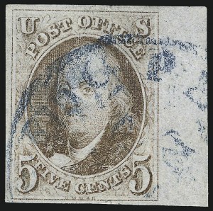 Sale 1062, Lot 32, 1847 Issue and 1875 Reproduction of 1847 Issue (Scott 1-4)