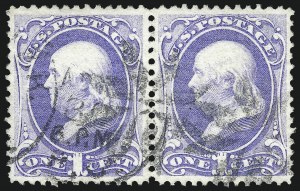 Sale 1062, Lot 347, 1870-71 National Bank Note Co. Grilled Issue (Scott 134-144)