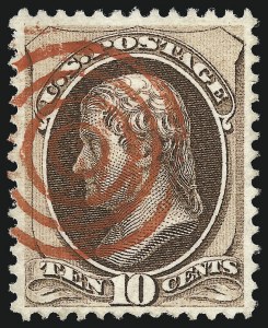 Sale 1062, Lot 350, 1870-71 National Bank Note Co. Grilled Issue (Scott 134-144)