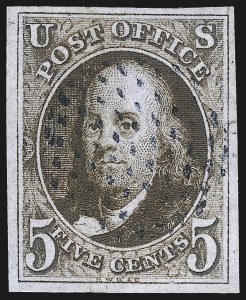 Sale 1062, Lot 36, 1847 Issue and 1875 Reproduction of 1847 Issue (Scott 1-4)