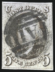 Sale 1062, Lot 40, 1847 Issue and 1875 Reproduction of 1847 Issue (Scott 1-4)