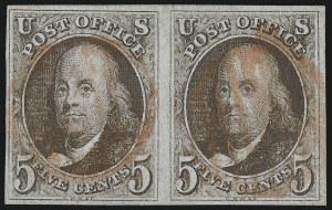 Sale 1062, Lot 42, 1847 Issue and 1875 Reproduction of 1847 Issue (Scott 1-4)