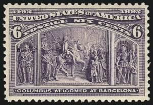 Sale 1062, Lot 422, 1893 Columbian Issue (Scott 230-245)