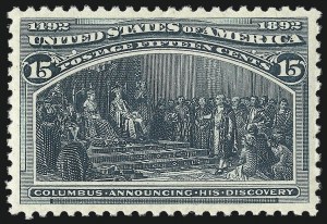 Sale 1062, Lot 425, 1893 Columbian Issue (Scott 230-245)