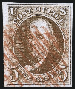 Sale 1062, Lot 44, 1847 Issue and 1875 Reproduction of 1847 Issue (Scott 1-4)
