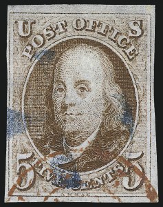 Sale 1062, Lot 46, 1847 Issue and 1875 Reproduction of 1847 Issue (Scott 1-4)