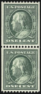 Sale Number 1062, Lot Number 560, 1909 Commemoratives, 1910-13 Washington-Franklin Issue (Scott 369-396)