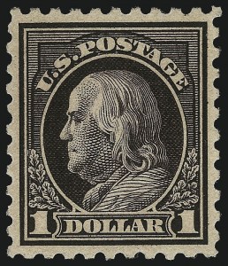 Sale 1062, Lot 660, 1913-15 Washington-Franklin Issues, cont. (Scott 450-461)