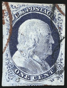 Sale 1062, Lot 71, 1c 1851-56 Issue (Scott 5-9)