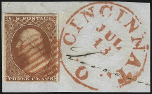 Sale 1062, Lot 83, 3c 1851-56 Issue (Scott 10-11A)