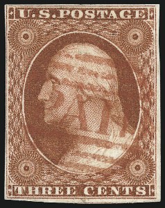 Sale 1062, Lot 87, 3c 1851-56 Issue (Scott 10-11A)