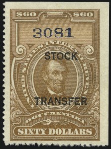 Sale 1066, Lot 174, Stock Transfer
